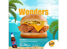 The Sauce Burger Cafe Summer Wonder! Combo 1 For Rs.480image-600