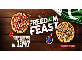Domino's Pizza Freedom Feast! For Rs. 1947image-604