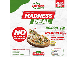 California Pizza Madness Deal! Starting Rs 899image-607
