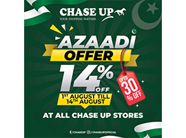 Chase UP Azadi Offer! Upto 30% off on selected itemsimage-265