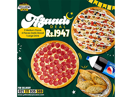 Yellow Taxi Pizza Co. Azadi Deal For Rs.1947/-image-612