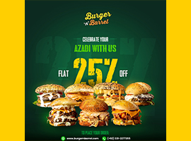 Burger N' Barrel Azadi Deal Flat 25% Offimage-626
