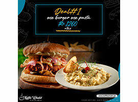 Koffie Chalet Burger & Pasta Deal 1 For Rs.1260image-286