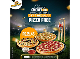 Pizza Point Cheesy Cricket Deal For Rs.2146image-681