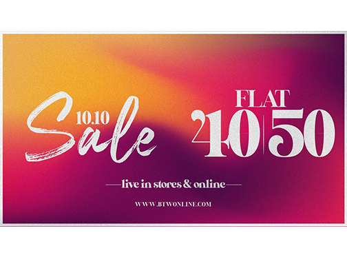 BTW - By The Way 10.10 Sale Flat 40% & 50% Offimage-1009