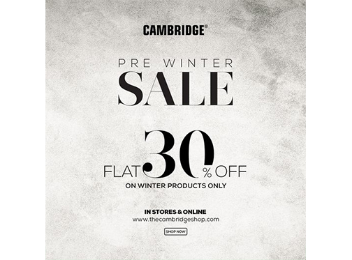Cambridge Pre-Winter Sale Flat 30% offimage-1010