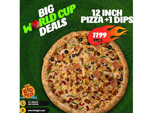 The Big Pizza Big World Cup Deal 1 For Rs.1199image-710