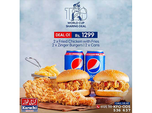 Karachi Foods World Cup Sharing Deal 1 For Rs.1299image-711