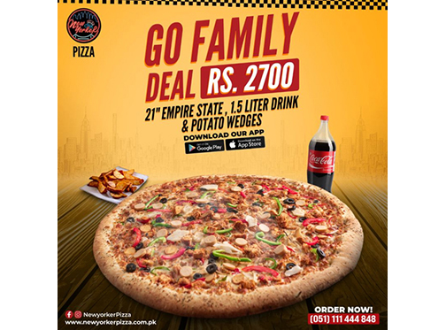 New Yorker Pizza Go Family Deal For Rs.2700image-714
