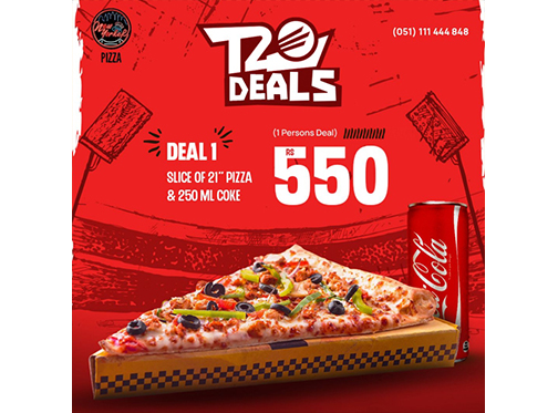 New Yorker Pizza T20 Deal 1 For Rs.550image-715