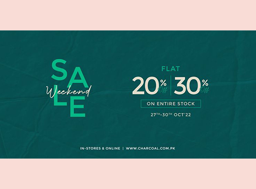 CHARCOAL Weekend Sale Flat 20% & 30% Offimage-825