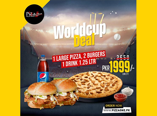 Pizza One World Cup Deal For Rs.1999