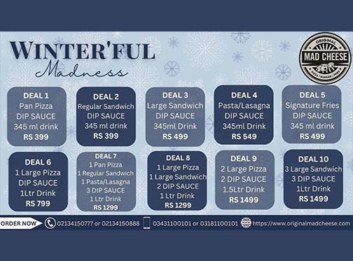 Mad Cheese Winter Madness Deal Starting From Rs. 399image-721