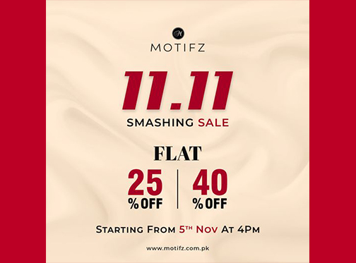 Motifz 11.11 Sale! Flat 25% & 40% Offimage-830