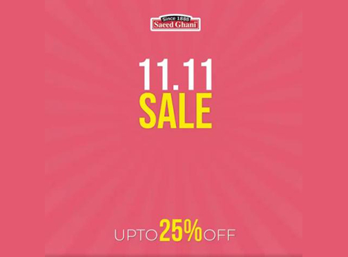 Saeed Ghani 11.11 Sale! Upto 25% Offimage-307