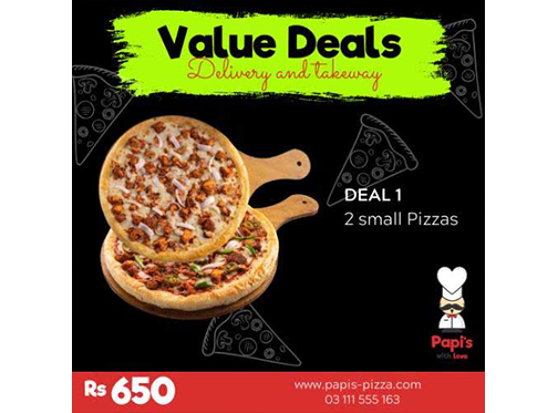 Papi's Pizza Value Deal Rs.650image-771