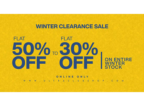 Winter Clearance Sale at Ultra Club Flat 30% & 50% Offimage-1025