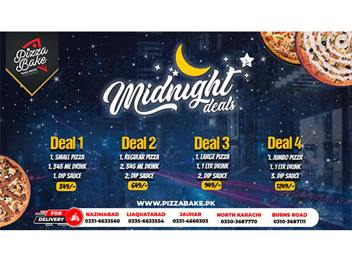 Pizza Bake Midnight Deals Starting From Rs.349image-794