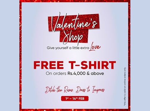 Valentine's Day MEME Offer! T-shirt FREE with orders over Rs. 4000image-1282