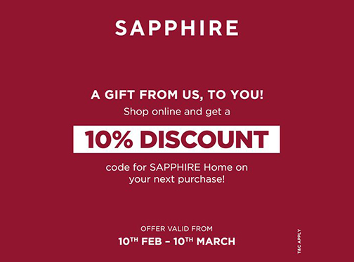 Sapphire Offer! Shop online and get 10% Offimage-1056