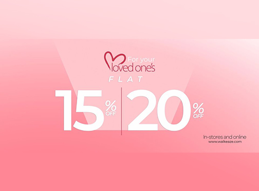 Valentine's Day Sale at WalkEaze! flat 15% and 20% discountimage-144