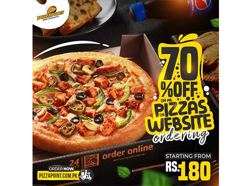 70% off all pizzas at Pizza Point when you order onlineimage-813