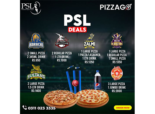 Pizzago PSL Deal starting From Rs.650