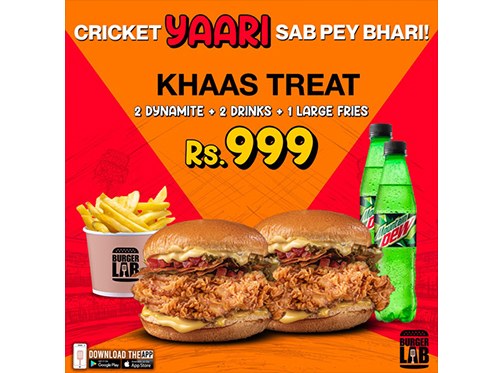 Burger Lab Cricket Yaari Deal for Rs.999image-820