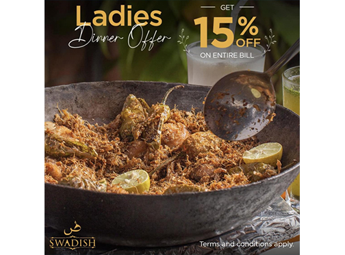 Swadish 15% off on Ladies Dinnerimage-349