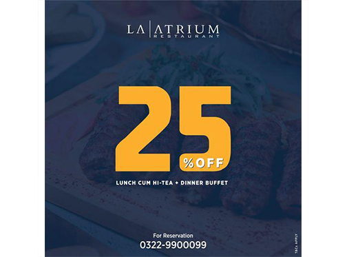 La Atrium 25% off on Lunch cum Hi-Tea & Dinner Buffetimage-90