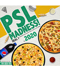 Caesar's Pizza PSL Madness Deal 1 For Rs.2020image-857