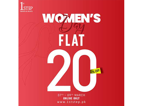 1st Step Shoes & Bags Women's Day Offer Flat 20% Offimage-147