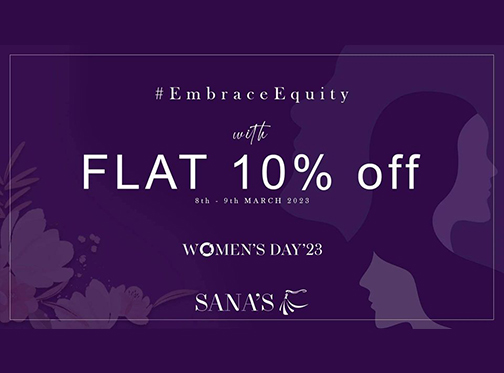 Sana's Women's day sale Flat 10% offimage-1079