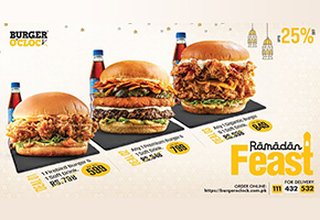 Burger O'Clock Ramadan Feast 1 For Rs.599image-891