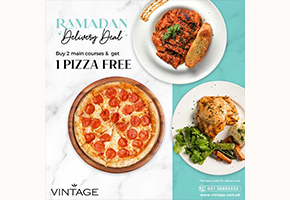 Vintage Cafe Get One Pizza Freeimage-380