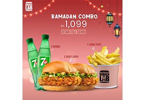 Burger Lab Ramadan Combo Iftar till Sehr Deal for 2 person just Rs. 1200image-913
