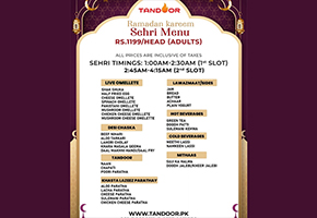 Tandoor Sehri Buffet For Adults For Rs.1199image-395
