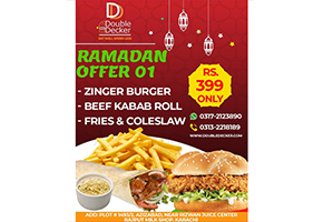 Double Decker Ramadan Offer 1 For Rs.399image-949