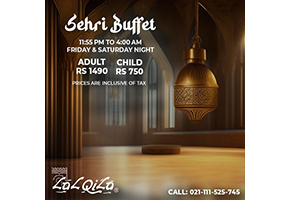 LalQila Sehri Buffet Adult Rs.1490 | Child Rs.750 Inclusive of Taximage-443