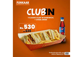 Funkaar Cafe ClubIn Deal For Rs.530image-971