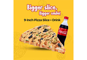 Mozz'art XL Pizza Slice For Rs.399image-977