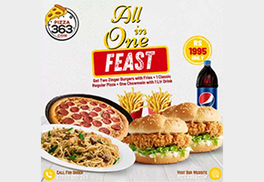 Pizza 363 All In One Feast For Rs.1995image-996