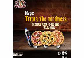 The New York Pizza Triple The Madness Deal 1 For Rs.1399image-1047