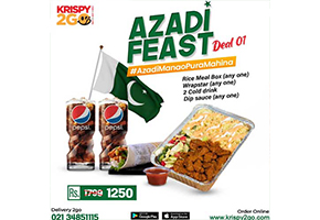 Krispy2Go! Azadi Feast Deal 1 For Rs.1250image-1056