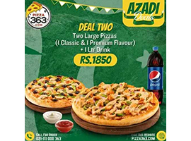 Pizza 363 Offers Azadi Deal 2 For Rs.1850/-image-1070
