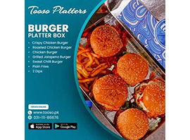 Toosa Offers Deal Burger Platter Box For Rs.3570/- +taximage-1075