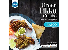 Toosa Offers Green Tikka Combo For Rs.900/- +taximage-1078
