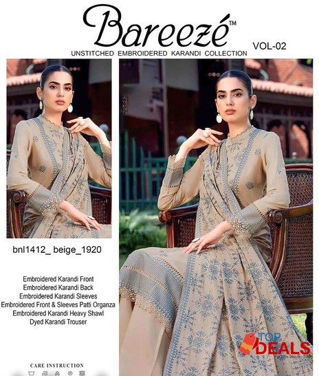 Rs 0 bareeze luxury winter collection 1920 for fashion & beauty - clothes