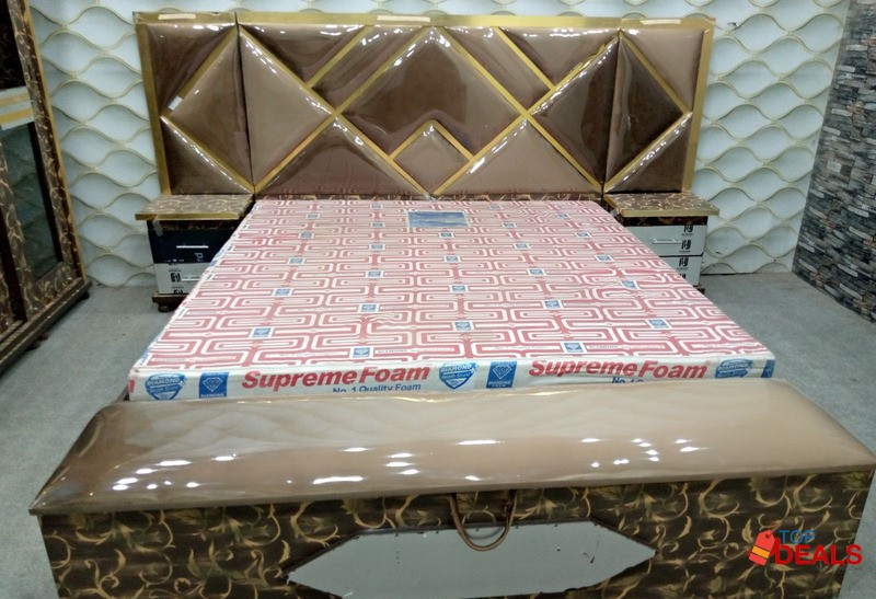 Rs 210000 brown coustion acrylic bed room set for home & furniture - decor & furnishing