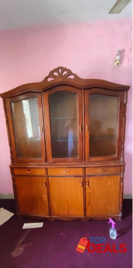 Rs 15000 divider 3 glass door 3 cabinet for home & furniture - decor & furnishing